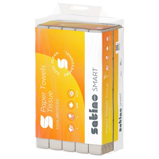 Satino smart håndklædeark v-fold 2-lags 4000 ark, 24 x 23 cm