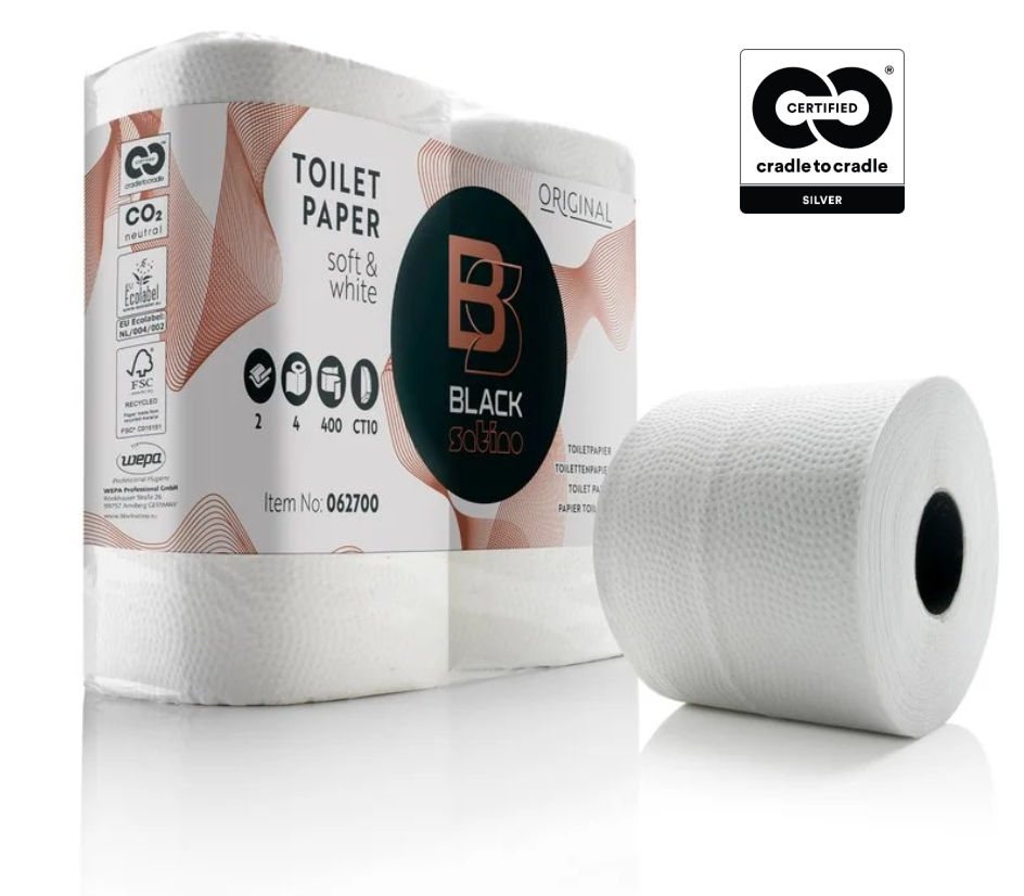 Black Satino Original toiletpapir - 48 meter 2-lags, 40 ruller - 100% genbrug