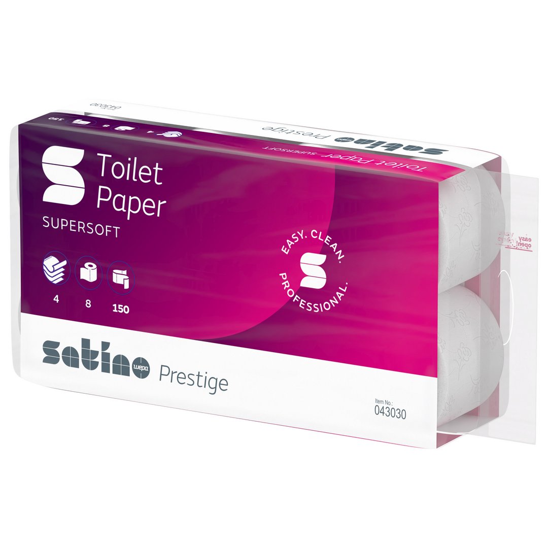 Satino Prestige toiletpapir -  20m 4-lags, 72 ruller