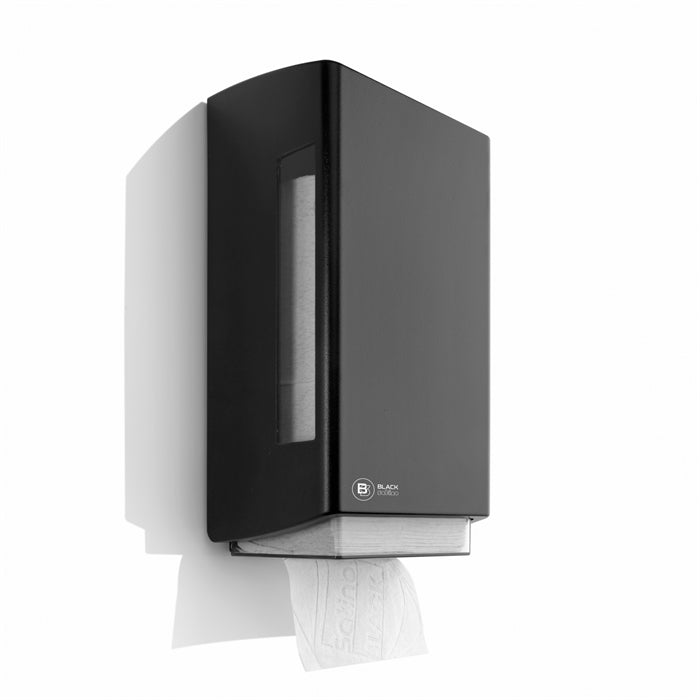 Black Satino dispenser toiletpapir single