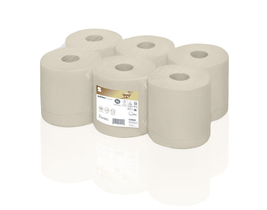 Satino Puresoft håndklædeark rulle - 170 m. 2-lags, 6 ruller